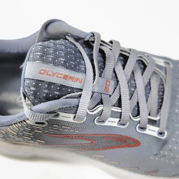 BROOKS MEN'S glycerin 20 running shoes gray Style 110382 Size 11 EUC - Picture 7 of 11